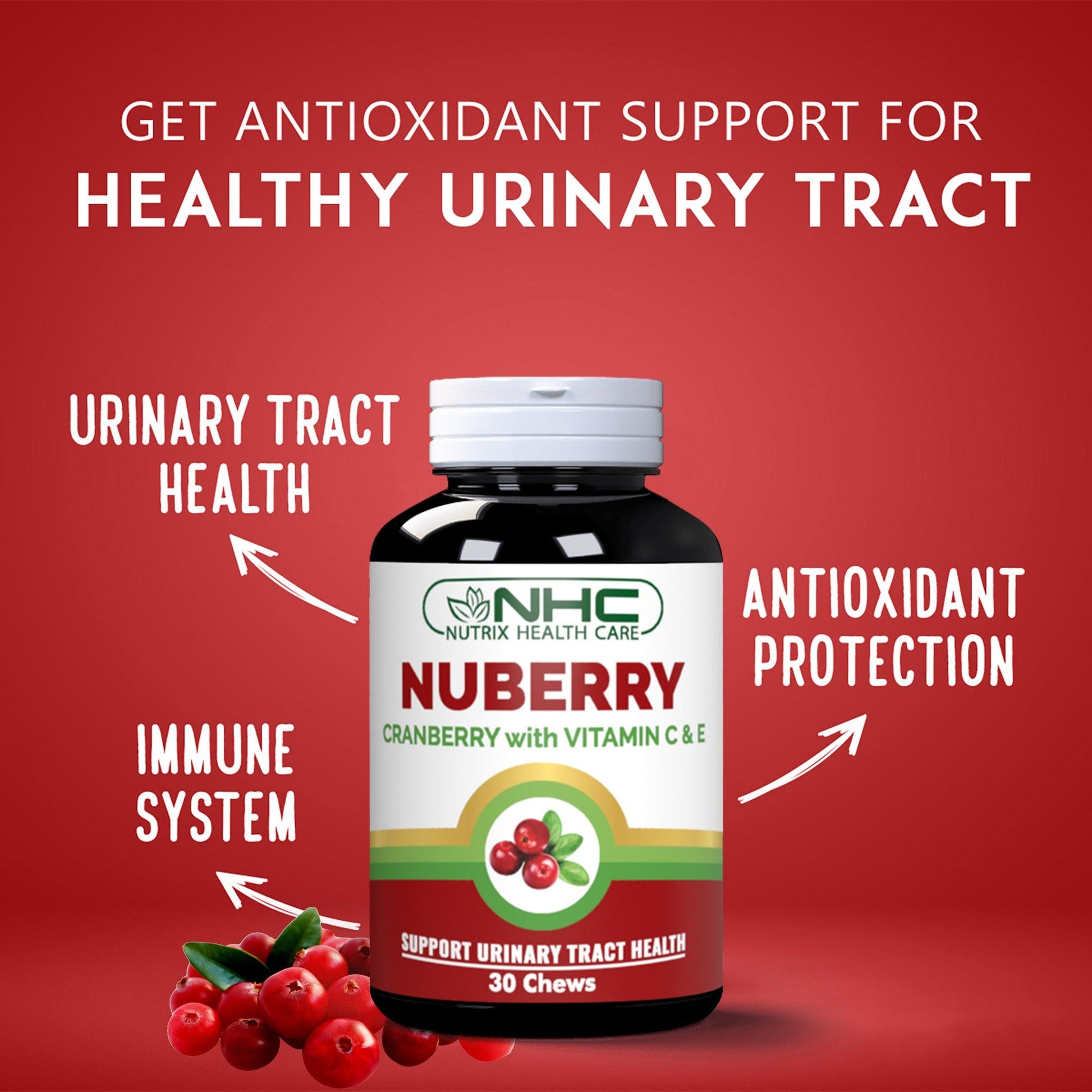 NUBERRY SUPPORTS URINARY TRACT HEALTH - Healthifyme.pk