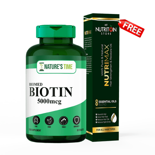 Buy Biomed- Biotin & Get Free NutriMax Oil - Healthifyme.pk